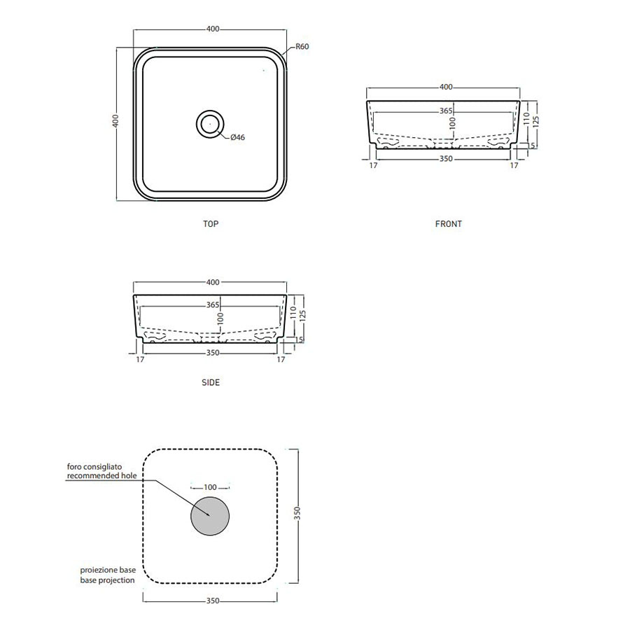 Умивальник Shui Comfort Quadrato 40 Arenaria SHCOLAQ40AN CIELO - Зображення 179109-627a2.jpg