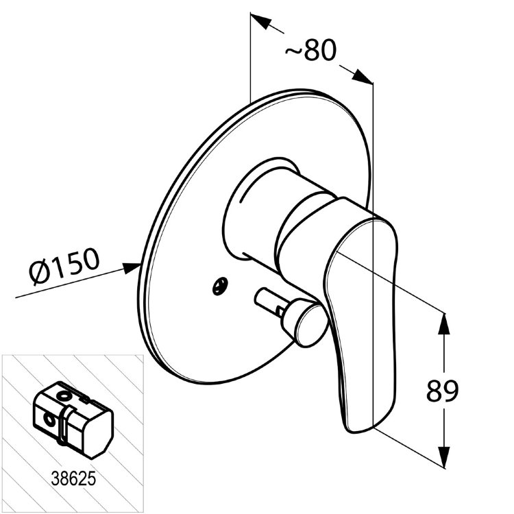 Змішувач Tercio (384190575), Kludi - Зображення 179182-b4973.jpg