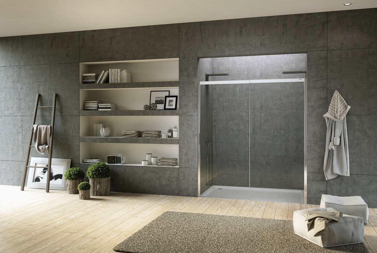 Душові двері двохелементні Acqua R 5000 QTN2 R 1600, Duka - Зображення