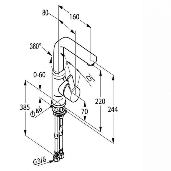 Змішувач для умивальника Zenta (420260575), Kludi - Зображення 179262-376ec.jpg