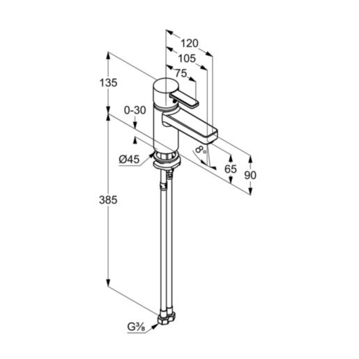 Змішувач для умивальника DN 10 Zenta (382510575), Kludi - Зображення 179264-59b64.jpg