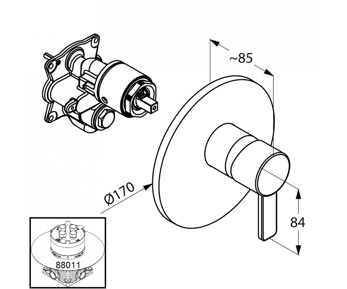 Змішувач для душу Zenta (386559175), білий Kludi - Зображення 179266-8c495.jpg