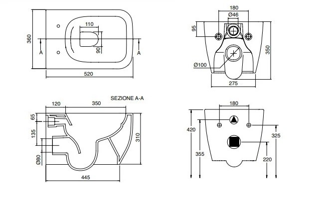 Унітаз підвісний Teorema 2.0 Rimless з кришкою soft-close 5126CL41+10050A+8305B41 SCARABEO - Зображення 179464246-f6db3.jpg