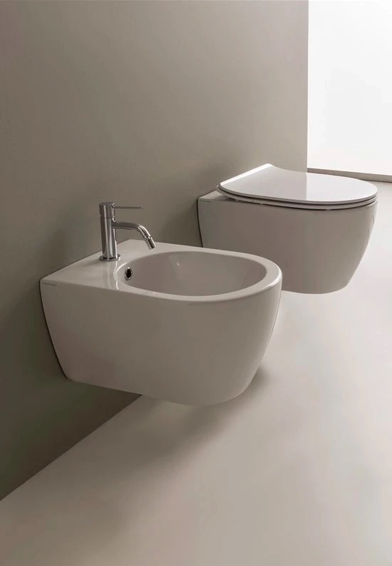 Комплект Унітаз підвісний з кришкою soft-close + Біде Moon White Gloss 5520CL+10050A+5535B+5521 SCARABEO - Зображення 179464255-da4f0.jpg
