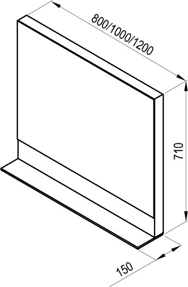 Дзеркало FORMY 800 Walnut RAVAK - Зображення 1799914-227cc.jpg