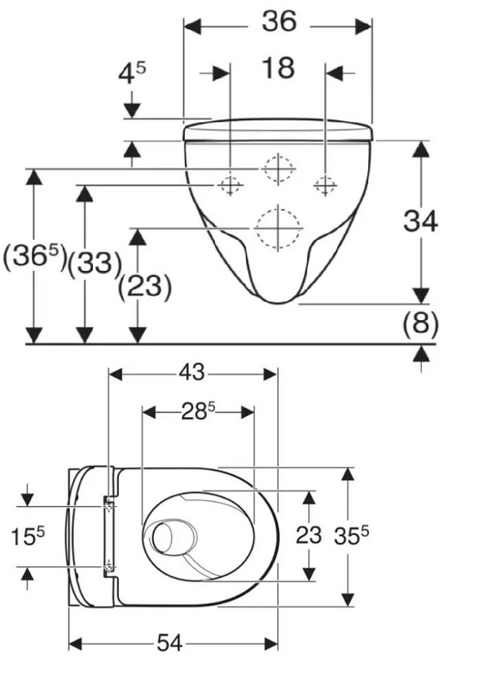 Унітаз підвісний воронкоподібний з кришкою soft-close Selnova TurboFlush 503.083.00.1 Geberit - Зображення 180071723-f41d5.jpg