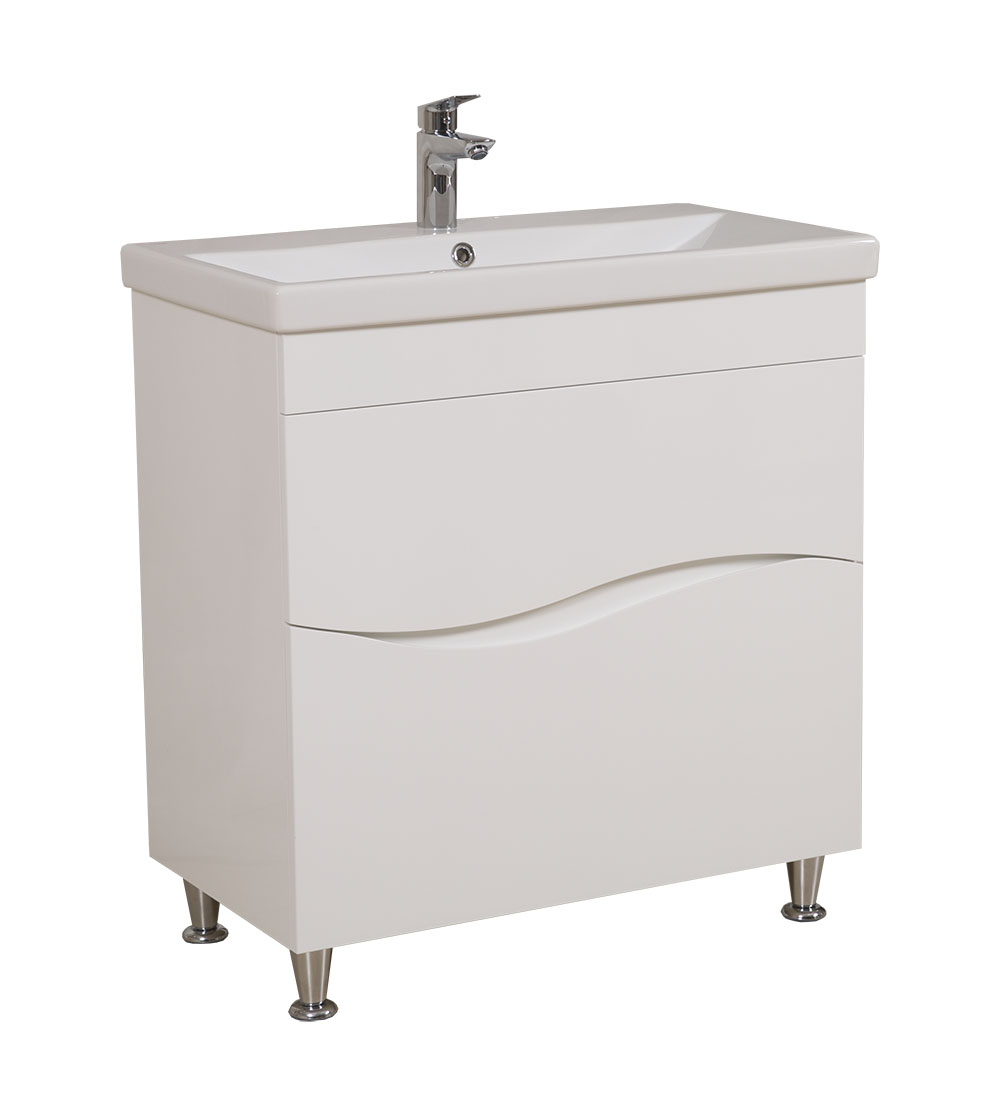 Шафка з умивальником Альфа Elit 100, Аква Родос - Зображення