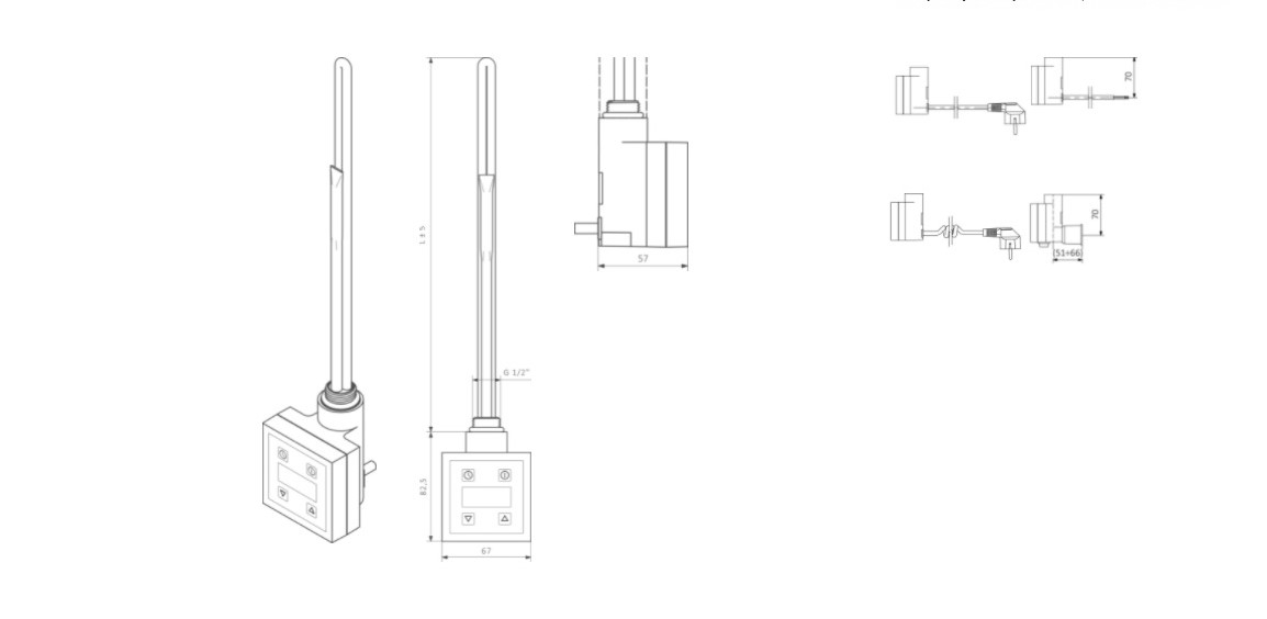 Терморегулятор прихованого монтажу KTX3 Black Terma - Зображення 180247-bc3ce.jpg