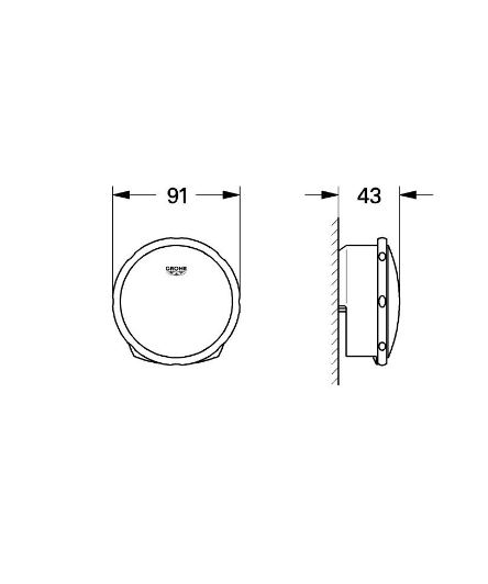 Накладна панель злив-перелив-налив Talentofill (19952000), Grohe - Зображення 180271-7ea24.jpg