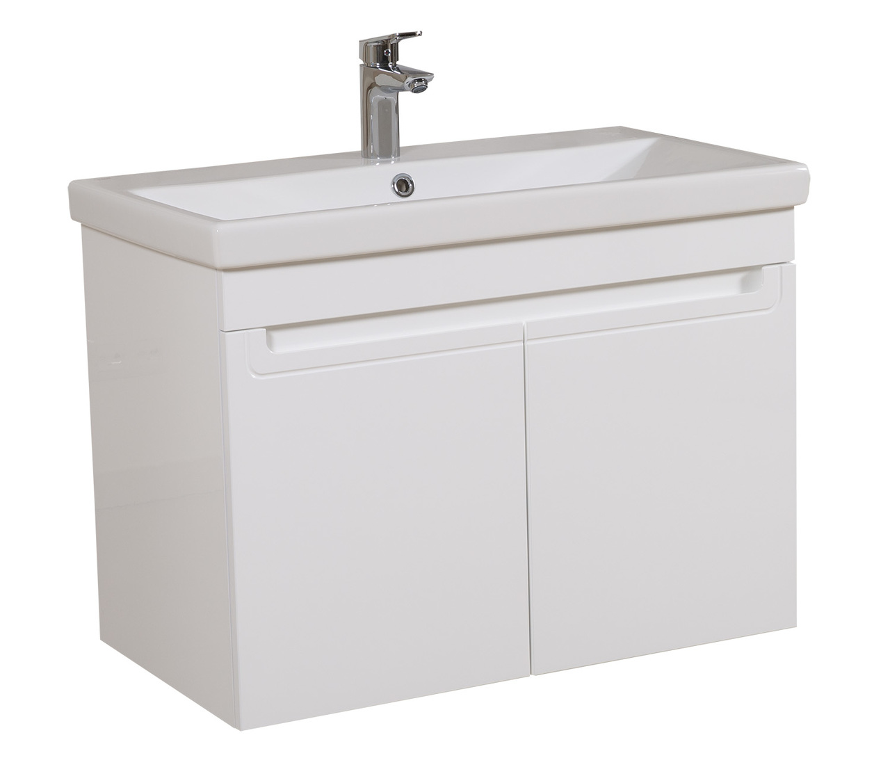 Шафка з умивальником підвісна Омега Elit 80, Аква Родос - Зображення