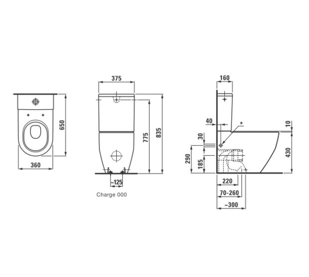 Унитаз-компакт Laufen PRO с крышкой Slim soft-close H8679530009701 LAUFEN - Зображення 180314628-fbee8.jpg