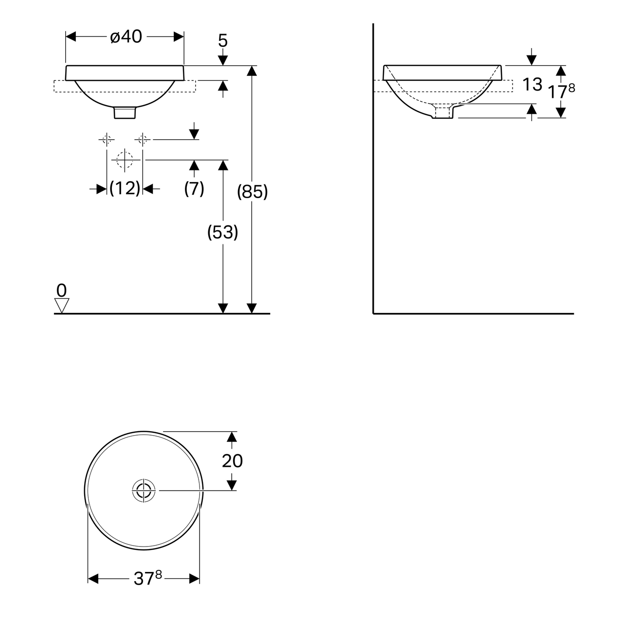 Умивальник VariForm 40 (500.703.01.2) Geberit - Зображення 1803379-21176.jpeg
