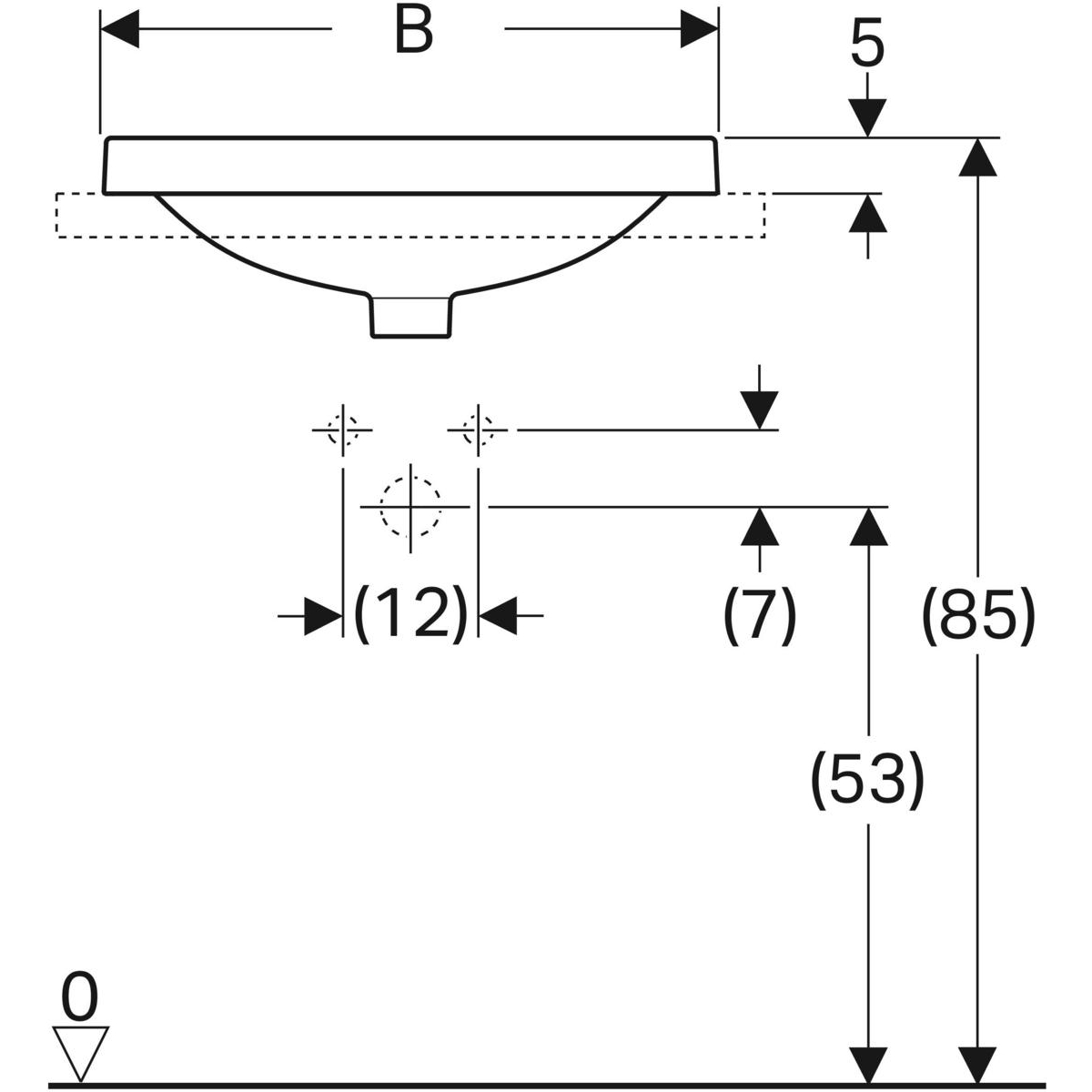 Умивальник VariForm 50 500.707.01.2 Geberit - Зображення 1803429-12687.jpg