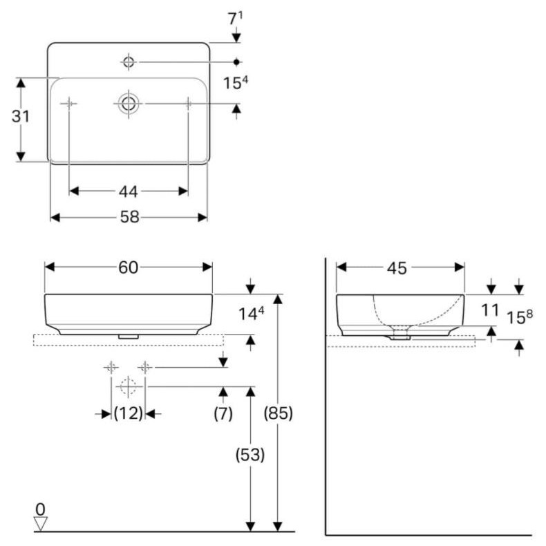 Умивальник VariForm 60 (500.780.01.2) Geberit - Зображення 1803639-9899a.jpg