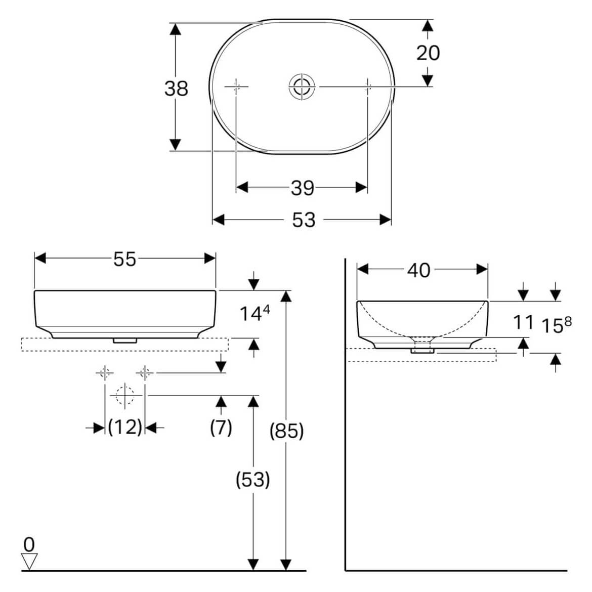Умывальник VariForm 55 (500.774.01.2) Geberit - Зображення 1803679-4f93c.jpg