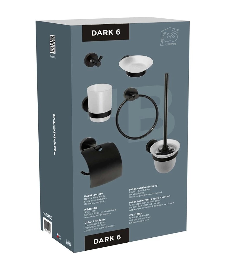 Набір аксесуарів 6 в 1 Dark 204600 Bemeta - Зображення 180435947-4baae.jpg