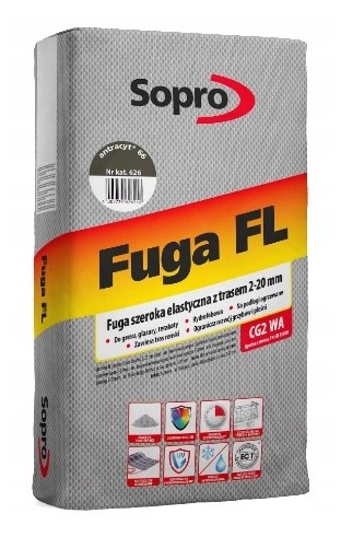 Затирка для швів Sopro FL 626 антрацит №66 (25 кг) - Зображення