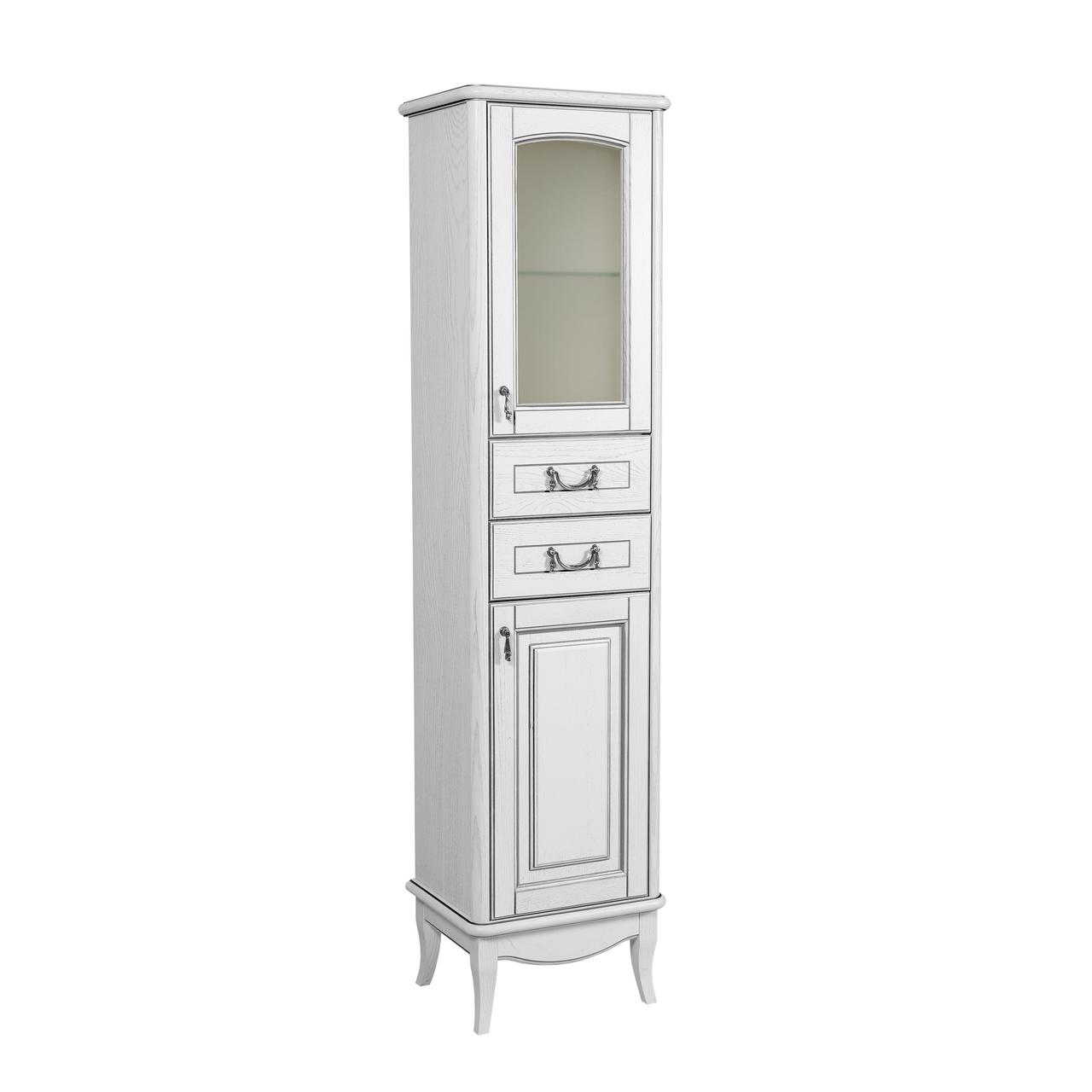 Пенал підлоговий правий Мікела Білий, Аква Родос - Зображення