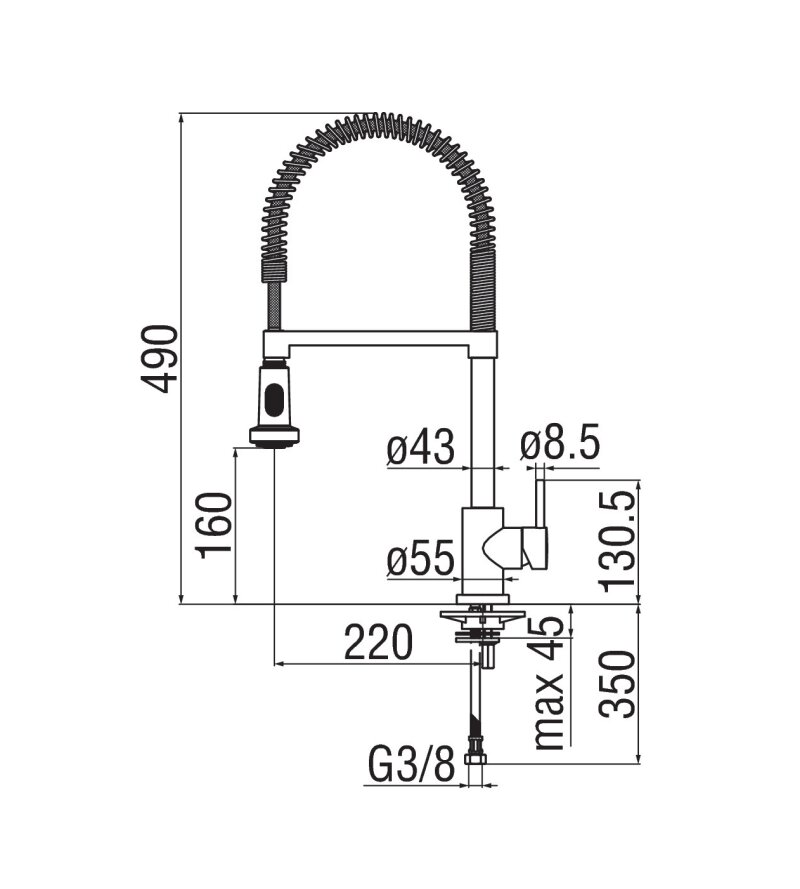 Змішувач для кухні Live (LV00300-3CR), Nobili - Зображення 1807269-4e776.jpg