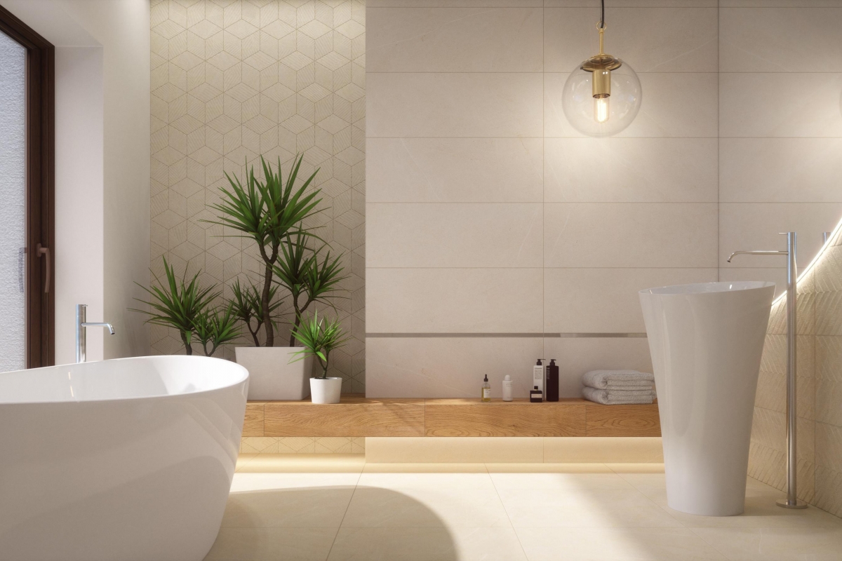 Плитка настенная Vestige Beige 1 STR 328x898x10 Tubadzin - Зображення 1807664-13102.jpg