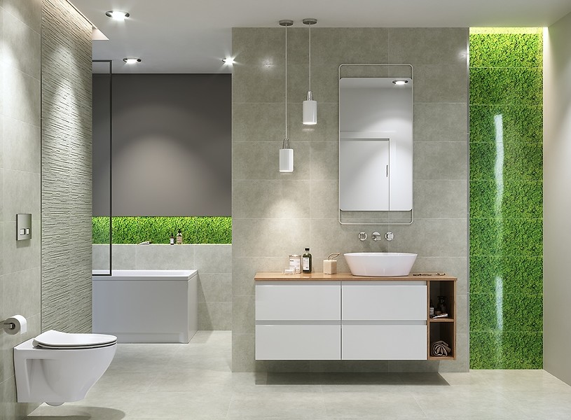 Плитка стінова FRESH MOSS GREY Micro STR 290x590x9 Cersanit - Зображення 1808574-4580f.jpg