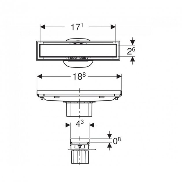 Душовий канал CleanLine 154.455.00.1 Geberit - Зображення 1808654-40c05.jpg