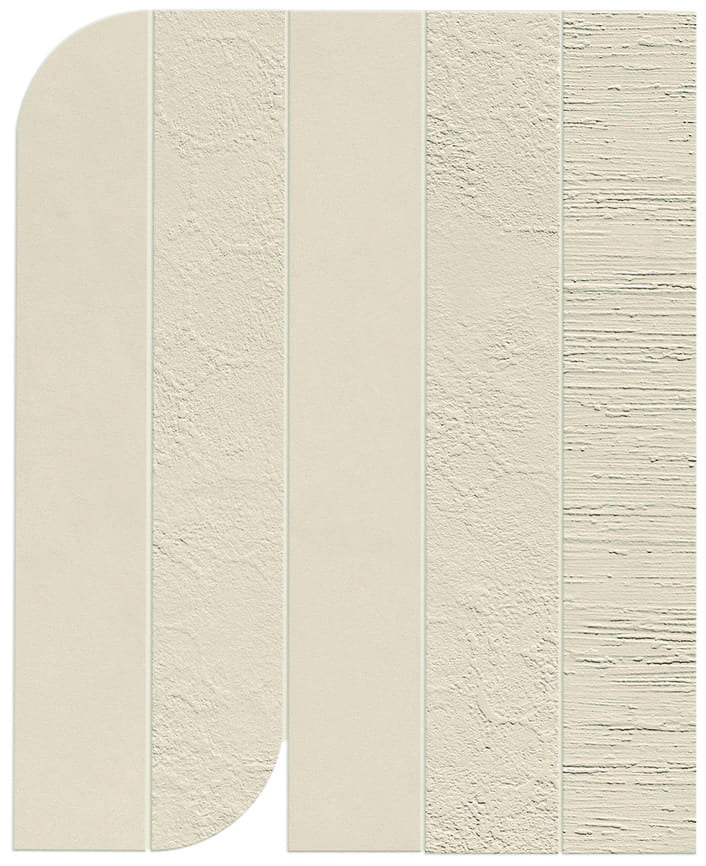 Мозаїка AHHH Boost Kaolin Mosaico Piano Mix NAT 405x500 Atlas Concorde - Зображення