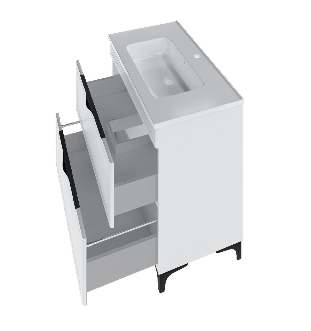 Шафка з умивальником Родео 80 Естель білий Mirater - Зображення 181160710-c3d32.jpg