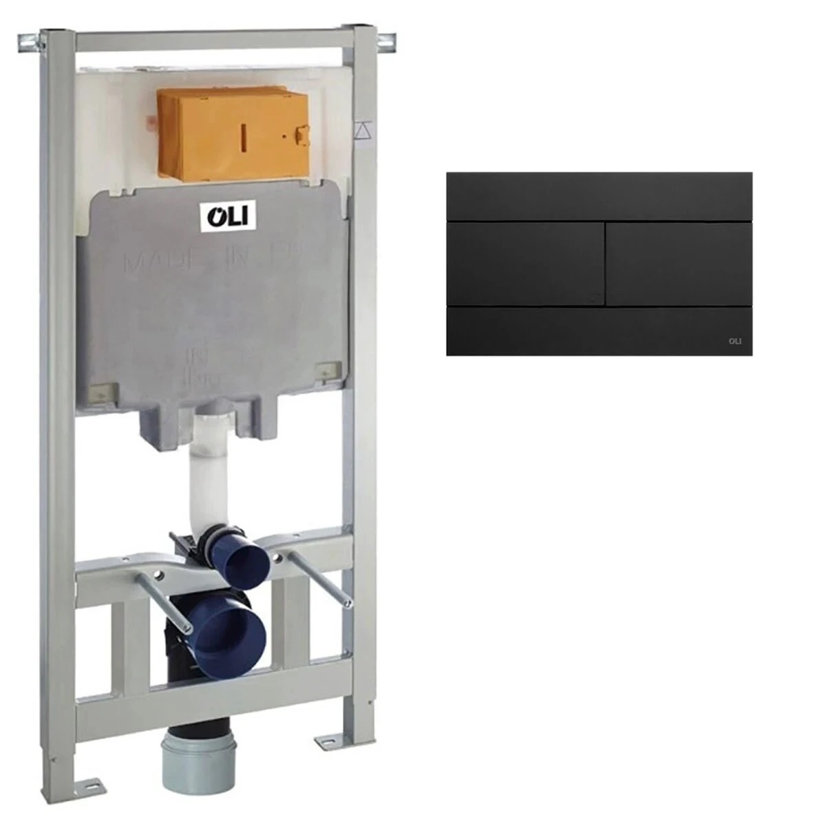Інсталяція Oli 80 з кнопкою Slim Black matt 659056 OLI - Зображення