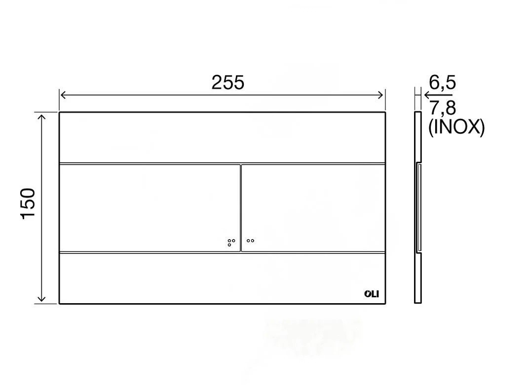 Інсталяція Oli 80 з кнопкою Slim Black matt 659056 OLI - Зображення 181280883-be829.jpg