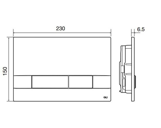 Інсталяція Oli 80 з кнопкою Narrow Black Soft-touch 152942 OLI - Зображення 181280884-9e29c.jpg
