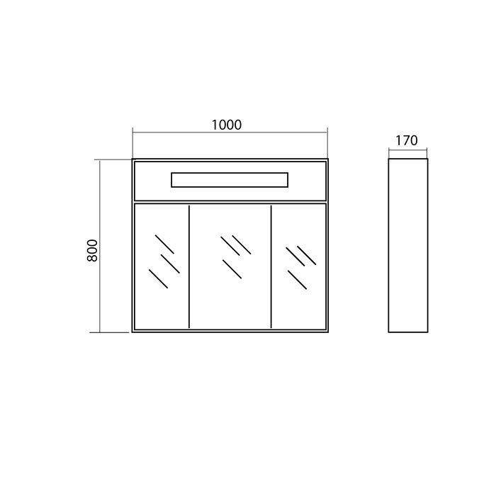 Шафка - дзеркало Париж 100, Аква Родос - Зображення 181320-c038c.jpg
