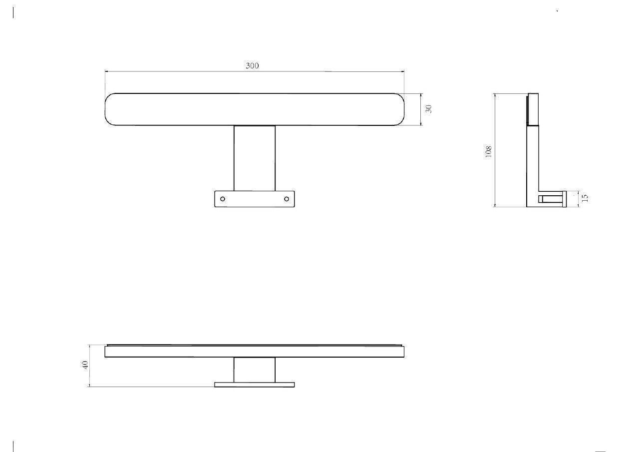 Підсвітка LED Alpha 30 см 4.5W хром, Аква Родос - Зображення 181365-8fd96.jpg