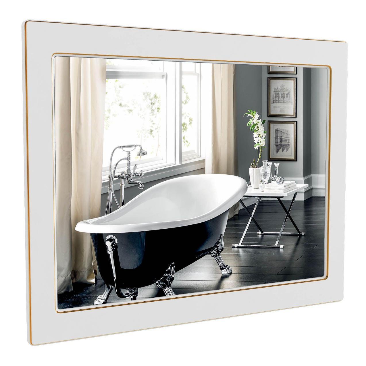 Дзеркало Беатріче 100 Білий Патина Золото, Аква Родос - Зображення