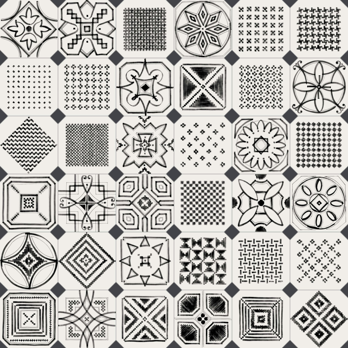 Плитка керамогранітна Octogono Variette Sombra 200x200x8 Vives - Зображення 1814749-e5f0f.jpg