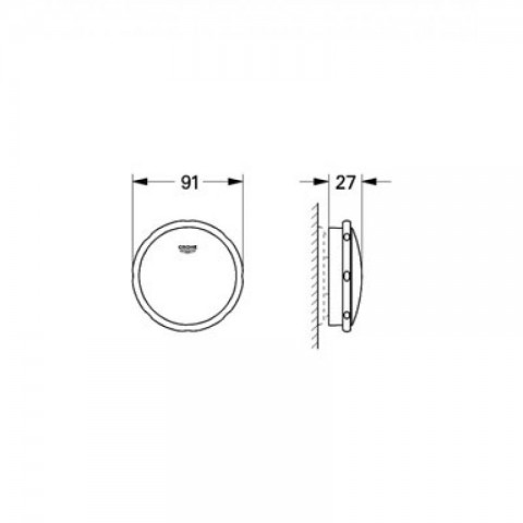 Накладна панель злив-перелив Talento (19025000), Grohe - Зображення 1814819-8eca2.jpg