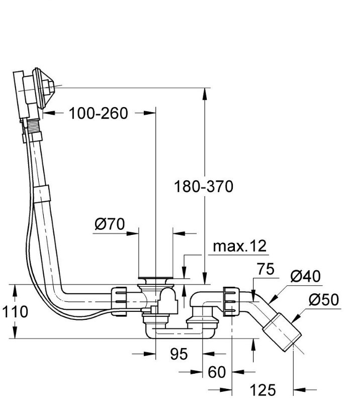 Сифон для ванни Talento (28939000), Grohe - Зображення 1814824-51b5a.jpg