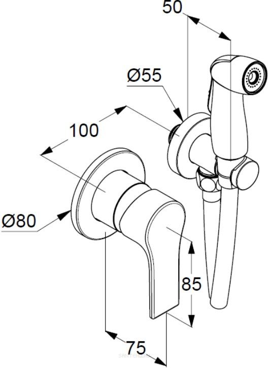 Гигиенический душ Zenta SL (489990565), Kludi - Зображення 1817330-ef3b6.jpg