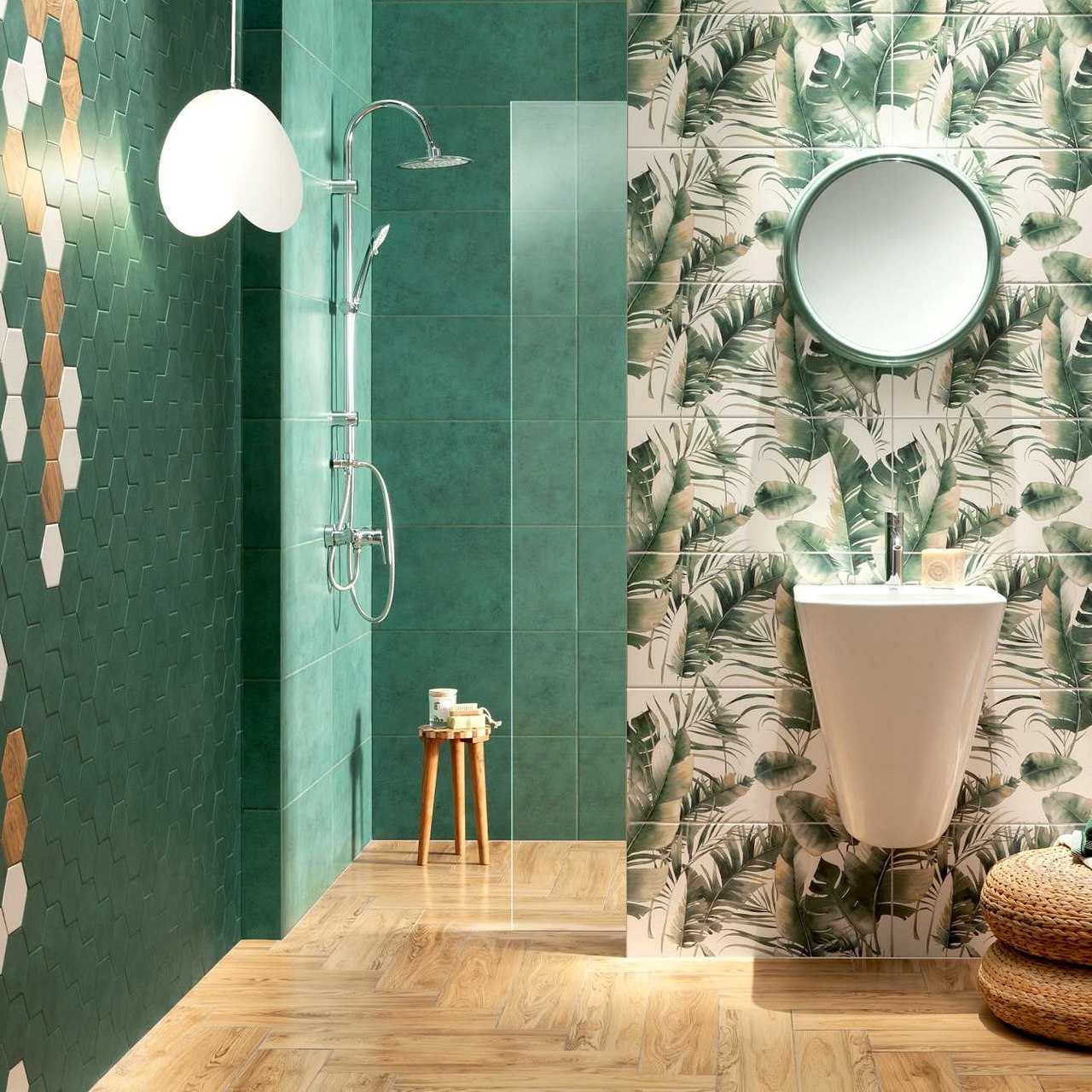 Плитка стінова Burano Green 308x608x10 Tubadzin - Зображення 1817835-bed2d.jpg