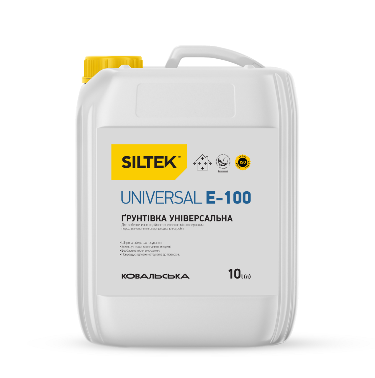 Ґрунтовка глибокопроникаюча універсальна Siltek Universal E-100 (10 л) - Зображення