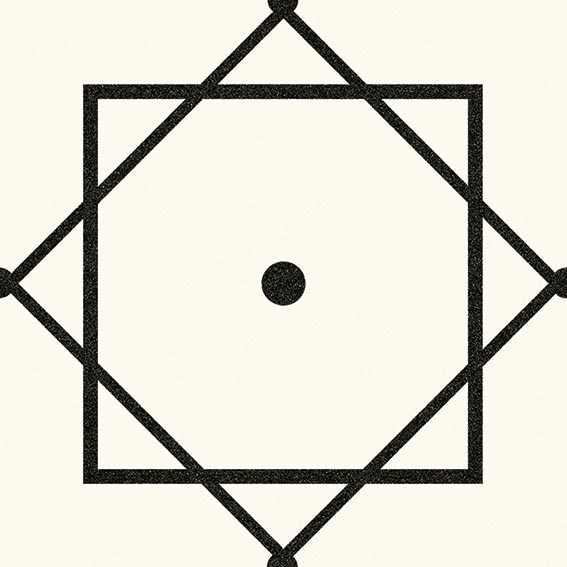 Плитка керамогранітна Eliseos-R Blanco RECT 200x200x8,5 Vives - Зображення