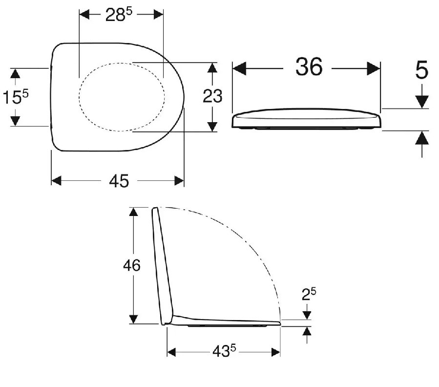 Комплект унітаз підвісний з кришкою soft-close Selnova 501.545.01.1+500.335.01.1 Geberit - Зображення 181945060-dfc07.jpg