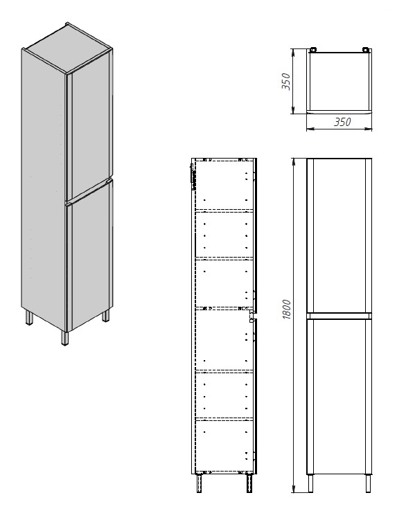Пенал Emily EmP-170 білий Air-Line - Зображення 181945082-bb93d.jpg
