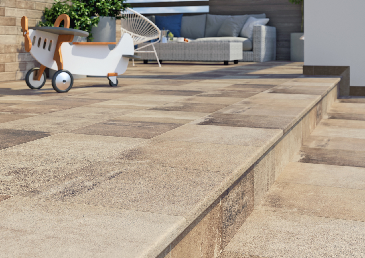 Цоколь правий Scandiano Beige 2х-елементний 81x300x11 Paradyz - Зображення 181a9-scandiano__ochra_detal_schody_tiff.jpg