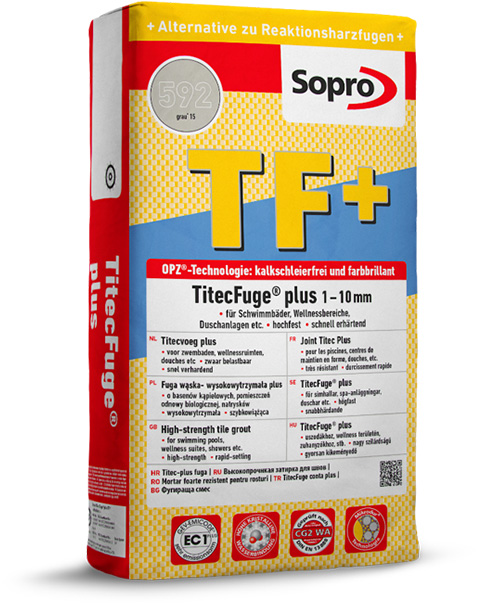 Затирка для швів Sopro TF+ 592 сіра №15 (15 кг) - Зображення