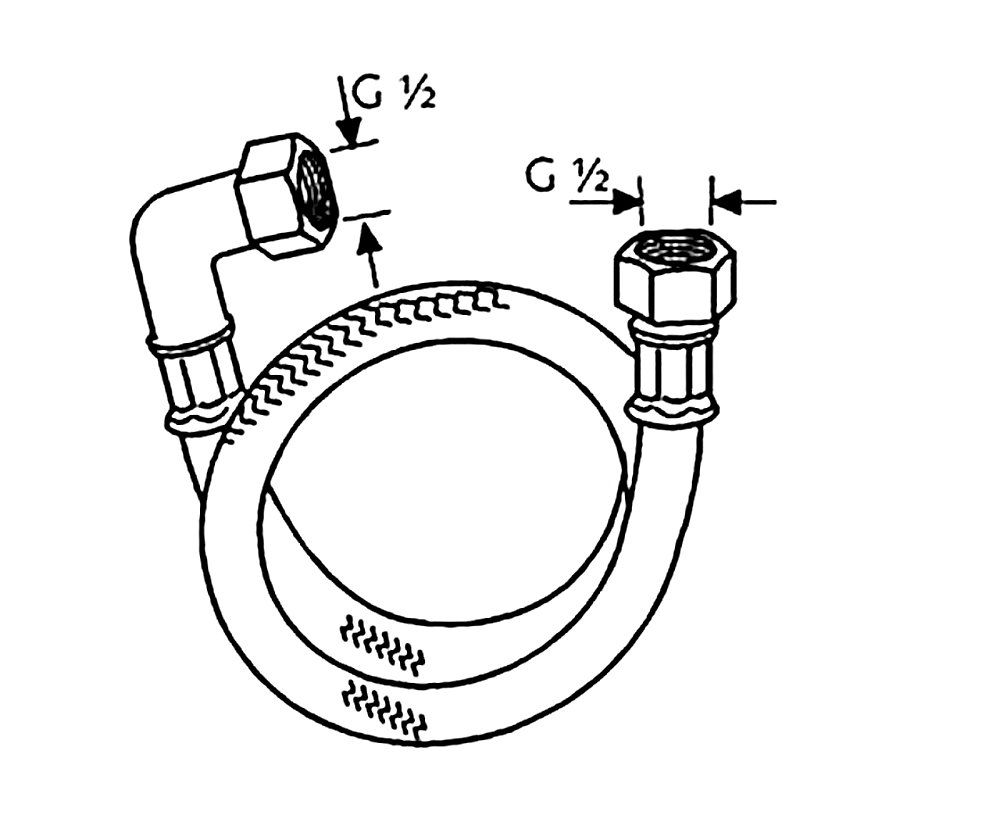 Шланг високого тиску Nirosta (115000-00), Kludi - Зображення 182263-b824b.jpg