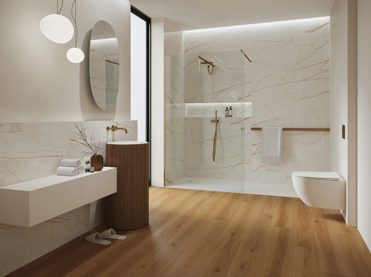 Виниловый пол Дуб Brass 34 I4F натур структура Eir подкладка XPO 1234х198х5,5 - Зображення 182379603-ff603.jpg