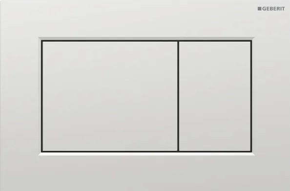 Кнопка зливу Sigma 01 Square 115.660.JQ.1 хром matt Geberit - Зображення