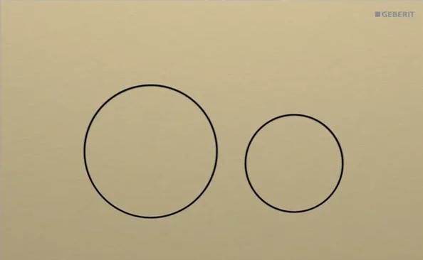 Кнопка зливу Sigma 40 Round 115.628.QF.1 латунь matt Geberit - Зображення