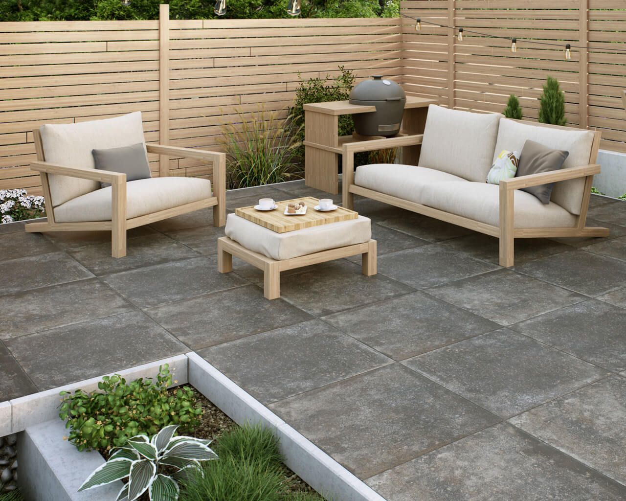 Плитка керамогранітна Path Antracite 2.0 RECT 595x595x20 Paradyz - Зображення 1827280-6081b.jpg